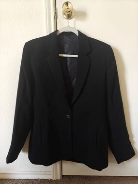 Allen Solly Black Single-Button Women's Blazer